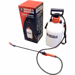 SPEAR & JACKSON 5LPAPS Pump Action Pressure Sprayer, 5 L, Blue, 5 Litre