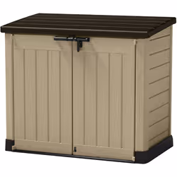 Keter Store-It Out Max Outdoor Plastic Garden Storage Shed, Beige and Brown, 145.5 x 82 x 125 cm (L x H x W)