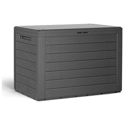 Deuba Garden Storage Box 190L Outdoor Patio Balcony Plastic Cushion Lockable Lid Container Shed Chest Trunk