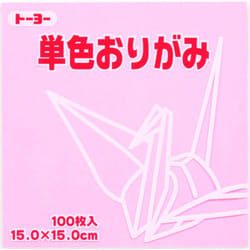 Toyo Origami Paper Single Color - Light Pink - 15cm  100 Sheets