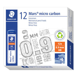 Staedtler Mars Micro Carbon 250 09 0.9mm HB Mechanical Pencil Lead Pack of 12