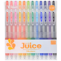 PILOT Juice Gel Ink Ballpoint Pen 038 mm 12 Color Set LJU120UF12C