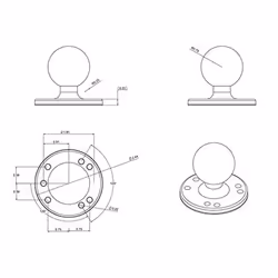 RAM Mounts Round Plate with Ball - Additional view 5