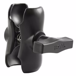 RAM Mounts Double Socket Arm, Black, 90.4 mm, 231.3 g