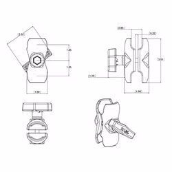 RAM Mounts Double Socket Arm