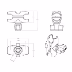 RAM Mounts Double Socket Arm