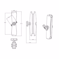 RAM Mounts Double Socket Arm