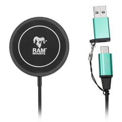 RAM Mounts RAM-GDS-CHARGE-W2M mobile device charger Black, Red, Turquoise DC Wireless charging Fast charging Auto