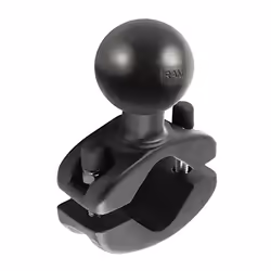 RAM Mounts Rail Clamp Ball Base for 1.25" - 1.875" Rails, Aluminium, Black
