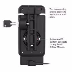 RAM Mounts RAM-HOL-V15-ZE38PLU mobile device dock station Smartphone Black - Additional view 5