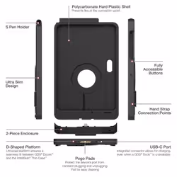 RAM Mounts IntelliSkin Thin-Case 25.6 cm (10.1") Shell case Black - Additional view 5
