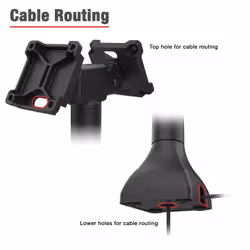 RAM Mounts RAP-D11H2-14-V75 monitor mount / stand 61 cm (24") Floor Black - Additional view 4