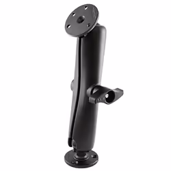 RAM Mounts Universal Double Ball Mount with Two Large Round Plates, Black, 2.36 kg