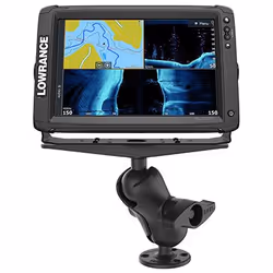 RAM Mounts Large Marine Electronics Mount, Boat, Car, Passive, Suction cup, Any brand, Garmin ECHOMAP Ultra 122sv, Garmin GPS ...