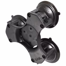 RAM Mounts Twist-Lock Triple Suction Cup Base with AMPS Hole Pattern, Composite, Black