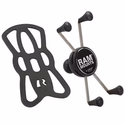 RAM Mounts X-Grip Large Phone Holder with Ball, Mobile phone/Smartphone, Passive holder, Car, Black, Stainless steel