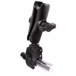 RAM Mounts Tough-Claw Small Clamp Base with Double Socket Arm, Thermally Stable Composite (TSC), Black