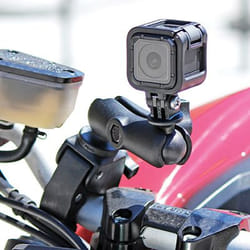 RAM Mounts Tough-Claw Double Ball Mount with Universal Action Camera Adapter