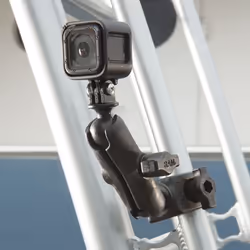 RAM Mounts Tough-Claw Double Ball Mount with Universal Action Camera Adapter