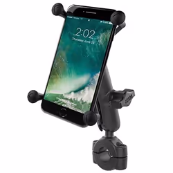 RAM Mounts X-Grip Large Phone Mount with Torque Medium Rail Base, Mobile phone/Smartphone, Motorcycle, Black
