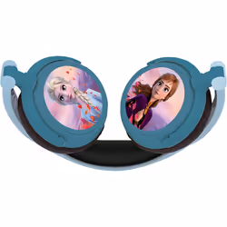 Lexibook Disney Frozen Elsa Stereo Headphone, kids safe, foldable and adjustable, blue/black, HP010FZ