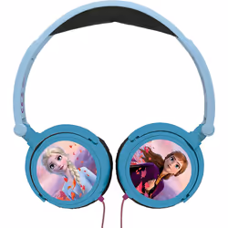Lexibook Disney Frozen Elsa Stereo Headphone, kids safe, foldable and adjustable, blue/black, HP010FZ