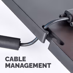 Fellowes Computer Monitor Stand with 3 Height Adjustments - Standard Monitor Riser with Cable Management - Ergonomic Adjustable Monitor Stand for Computers - Max Weight 27KG/Max Size 21" - Graphite - Additional view 5