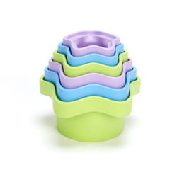 Green Toys Stacking Cups Bath playset Blue, Green, Violet