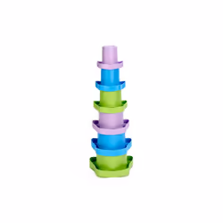Green Toys Stacking Cups Bath playset Blue, Green, Violet