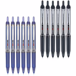 Pilot Precise V5 RT Retractable Rolling Ball Pens  Extra Fine Point (12-Pack  Black/Blue)