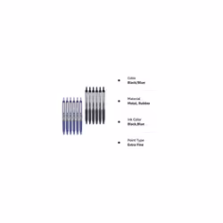 Pilot Precise V5 RT Retractable Rolling Ball Pens  Extra Fine Point (12-Pack  Black/Blue)