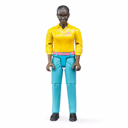 Bruder Woman Dark Skin Turqouise Jeans