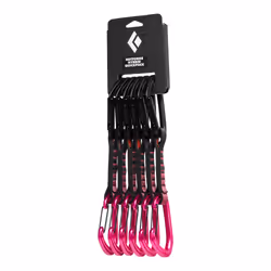 Black Diamond Hotforge Hybrid Quickpk, Keylock, Locking carabiner, D-shaped, Pink, 24 kN, 8 kN