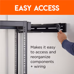 ECHOGEAR Rack Compatible Swing-Out Wall Mount - Compatible with 10U  15U  & 20U ECHOGEAR Open Frame Racks
