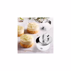 NewlineNY Stainless Steel Dessert Rings (12 Pcs) Round Square Rectangular Appetizers Molded Salads, Cakes Mousse Molding Layering Cake Cutter