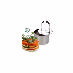 NewlineNY Stainless Steel Dessert Rings (12 Pcs) Round Square Rectangular Appetizers Molded Salads, Cakes Mousse Molding Layering Cake Cutter