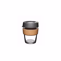 KeepCup, Reusable Glass Cup Brew Cork, Medium 12oz | 340ml, Press