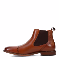 Stacy Adams Men's Maury Cap Toe Chelsea Boot  Cognac  11.5