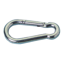 MarineNow Stainless Steel 316 Snap Hook Spring Loaded Link Carabiner Connector Marine Grade 10x100mm (4  x 3/8 )  10-Pack