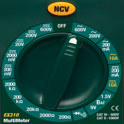 FLIR W-NCV MANUAL RANGING multimeter Digital multimeter CAT III 600V