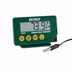 FLIR TEMPERATURE INDICATOR, Electronic environment thermometer, Indoor/outdoor, F, °C, -40 - 70 °C, Digital, Green