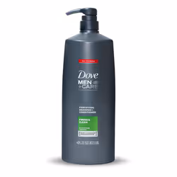 Dove Men+Care Fortifying 2 in 1 Shampoo and Conditioner for Normal to Oily Hair Fresh and Clean with Caffeine Helps Strengthe ...