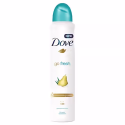 6 X 250ml Dove Pear & Aloe Vera Deodorant Body Spray