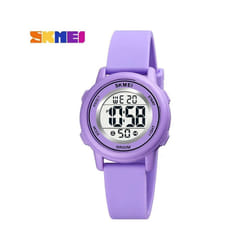 Colorful Kids Boys Girls Led Digital Watch Waterproof Alarm - Purple