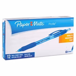 Paper Mate 89466 Profile Retractable Ballpoint Pens Blue 1-Pack Case of 12 Pens