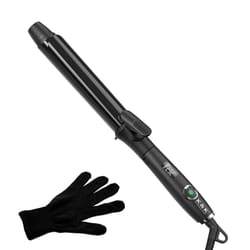 32mm Hair Curling Wand Ceramic Coating Curling Tongs Nano Titanium Hair Curler Iron MCH Heater 60 Mins Auto Shut Off 50-230C Digital Display 360