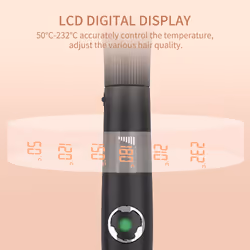 32mm Hair Curling Wand Ceramic Coating Curling Tongs Nano Titanium Hair Curler Iron MCH Heater 60 Mins Auto Shut Off 50-230C Digital Display 360