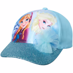 Disney Girls Princess Glitter Baseball Cap - Frozen Elsa  Anna  Cinder