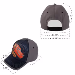 Disney Toddler Boys Cars Lightning McQueen Cotton Baseball Cap  Age 2-