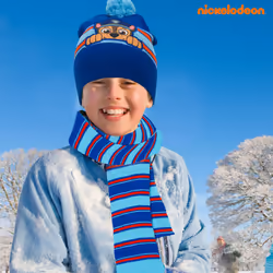 Nickelodeon Paw Patrol Chase Hat Scarf and Glove Set - Szie Boys 4-14